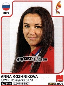 Sticker Anna Kozhnikova - Women's Euro 2017 The Netherlands n. 159 - Panini