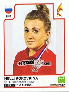 Cromo Nelli Korovkina - Women's Euro 2017 The Netherlands - Panini