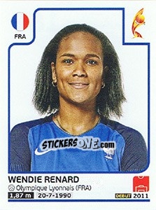 Sticker Wendie Renard - Women's Euro 2017 The Netherlands n. 181 - Panini