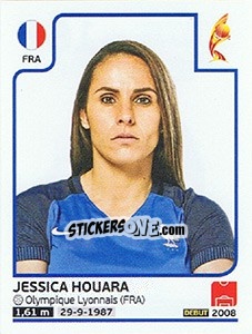 Sticker Jessica Houara - Women's Euro 2017 The Netherlands n. 182 - Panini