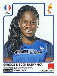 Sticker Griedge Mbock Bathy Nka - Women's Euro 2017 The Netherlands - Panini