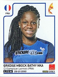 Sticker Griedge Mbock Bathy Nka - Women's Euro 2017 The Netherlands n. 183 - Panini