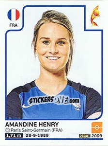 Sticker Amandine Henry - Women's Euro 2017 The Netherlands n. 184 - Panini