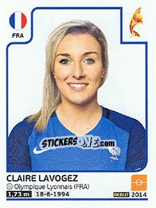 Sticker Claire Lavogez - Women's Euro 2017 The Netherlands - Panini
