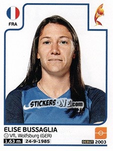 Sticker Elise Bussaglia - Women's Euro 2017 The Netherlands n. 187 - Panini