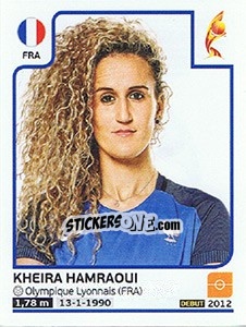 Cromo Kheira Hamraoui - Women's Euro 2017 The Netherlands - Panini