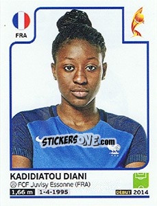 Sticker Kadidiatou Diani - Women's Euro 2017 The Netherlands - Panini
