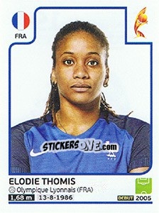 Sticker Elodie Thomis - Women's Euro 2017 The Netherlands - Panini