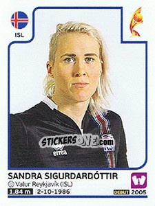 Sticker Sandra Sigurdardóttir - Women's Euro 2017 The Netherlands n. 198 - Panini