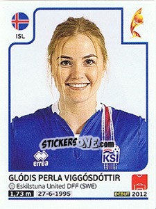 Sticker Glódis Perla Viggósdóttir - Women's Euro 2017 The Netherlands n. 199 - Panini