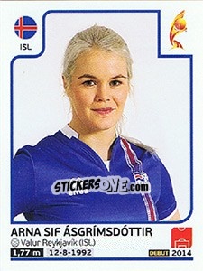 Sticker Arna Sif Ásgrimsdóttir - Women's Euro 2017 The Netherlands n. 205 - Panini