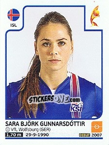Sticker Sara Björk Gunnarsdóttir - Women's Euro 2017 The Netherlands n. 207 - Panini