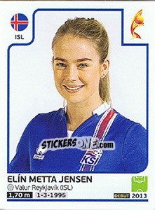 Sticker Elín Metta Jensen - Women's Euro 2017 The Netherlands - Panini