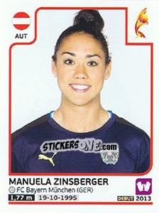 Figurina Manuela Zinsberger - Women's Euro 2017 The Netherlands - Panini