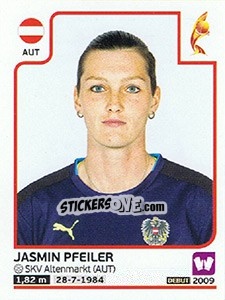 Sticker Jasmin Pfeiler - Women's Euro 2017 The Netherlands - Panini