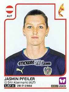 Sticker Jasmin Pfeiler - Women's Euro 2017 The Netherlands n. 218 - Panini