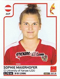 Sticker Sophie Maierhofer - Women's Euro 2017 The Netherlands n. 220 - Panini