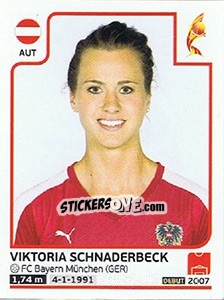 Sticker Viktoria Schnaderbeck - Women's Euro 2017 The Netherlands n. 224 - Panini