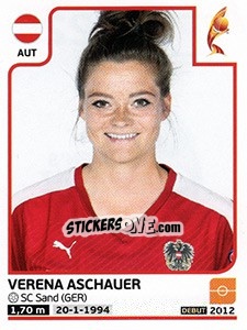 Sticker Verena Aschauer - Women's Euro 2017 The Netherlands n. 225 - Panini