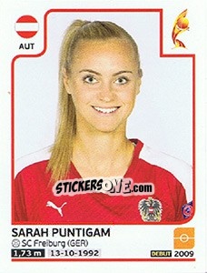Sticker Sarah Puntigam - Women's Euro 2017 The Netherlands - Panini