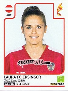 Sticker Laura Feiersinger - Women's Euro 2017 The Netherlands n. 232 - Panini