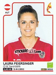 Sticker Laura Feiersinger - Women's Euro 2017 The Netherlands - Panini