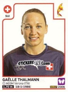 Sticker Gaëlle Thalmann - Women's Euro 2017 The Netherlands - Panini