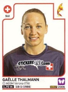 Cromo Gaëlle Thalmann - Women's Euro 2017 The Netherlands n. 237 - Panini