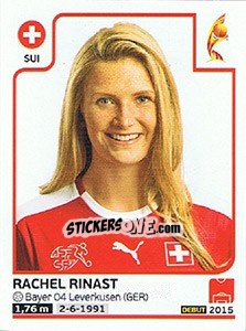 Cromo Rachel Rinast - Women's Euro 2017 The Netherlands - Panini