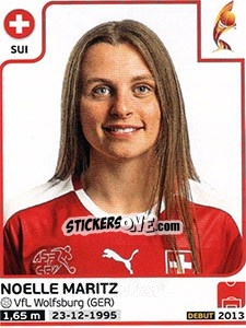 Sticker Noelle Maritz - Women's Euro 2017 The Netherlands n. 240 - Panini
