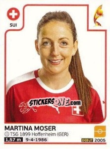 Sticker Martina Moser - Women's Euro 2017 The Netherlands - Panini
