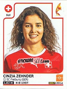 Sticker Cinzia Zehnder - Women's Euro 2017 The Netherlands - Panini