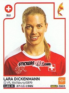 Sticker Lara Dickenmann - Women's Euro 2017 The Netherlands n. 246 - Panini