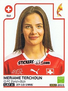 Sticker Mariame Terchoun - Women's Euro 2017 The Netherlands - Panini
