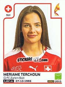 Sticker Mariame Terchoun - Women's Euro 2017 The Netherlands n. 249 - Panini