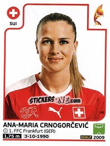 Sticker Ana-Maria Crnogorcevic - Women's Euro 2017 The Netherlands n. 251 - Panini
