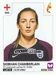 Sticker Siobhan Chamberlain - Women's Euro 2017 The Netherlands n. 258 - Panini
