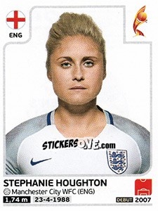 Figurina Stephanie Houghton - Women's Euro 2017 The Netherlands n. 259 - Panini