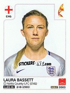 Sticker Laura Basset - Women's Euro 2017 The Netherlands - Panini