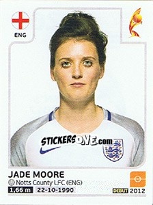 Sticker Jade Moore - Women's Euro 2017 The Netherlands n. 269 - Panini