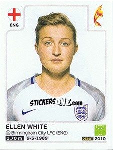 Cromo Ellen White - Women's Euro 2017 The Netherlands - Panini