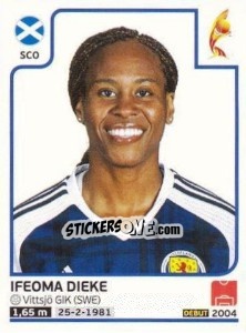 Sticker Ifeoma Dieke - Women's Euro 2017 The Netherlands n. 282 - Panini