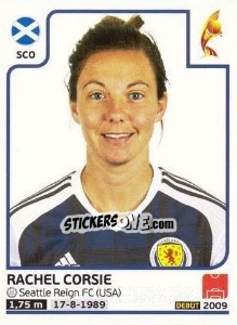 Sticker Rachel Corsie - Women's Euro 2017 The Netherlands n. 284 - Panini