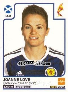Cromo Joanne Love - Women's Euro 2017 The Netherlands n. 286 - Panini