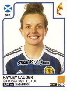Sticker Hayley Lauder - Women's Euro 2017 The Netherlands - Panini