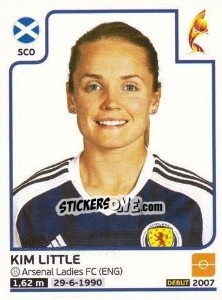 Sticker Kim Little - Women's Euro 2017 The Netherlands - Panini