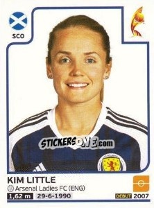 Sticker Kim Little - Women's Euro 2017 The Netherlands n. 290 - Panini