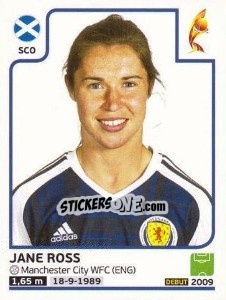 Sticker Jane Ross - Women's Euro 2017 The Netherlands n. 292 - Panini