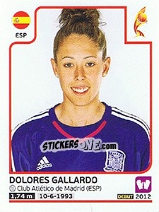 Sticker Dolores Gallardo - Women's Euro 2017 The Netherlands - Panini