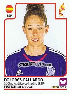 Figurina Dolores Gallardo - Women's Euro 2017 The Netherlands - Panini